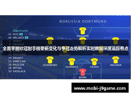 全面掌握欧冠射手榜更新变化与争冠走势解析实时数据深度追踪看点